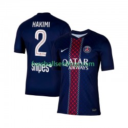 Günstige Fußball Trikotsatz Paris Saint-Germain Hakimi 2 Herren Heimtrikot 2025-2026 Kurzarm