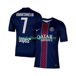 Günstige Fußball Trikotsatz Paris Saint-Germain Khvicha Kvaratskhelia 7 Herren Heimtrikot 2025-2026 Kurzarm