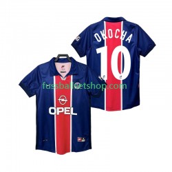 Günstige Fußball Trikotsatz Paris Saint-Germain OKOCHA 10 Retro Herren Heimtrikot 1998 1999 Kurzarm