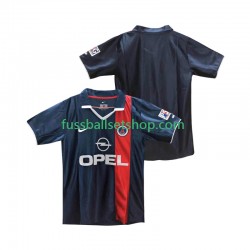 Günstige Fußball Trikotsatz Paris Saint-Germain 2001 Retro Herren Heimtrikot 2002 Kurzarm