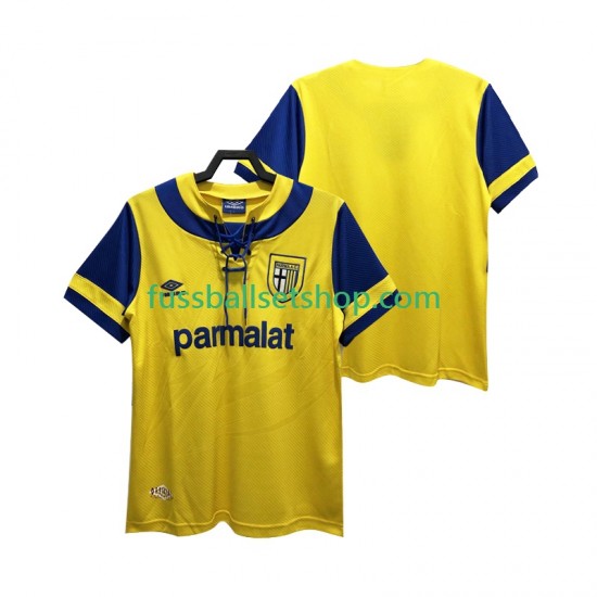 Günstige Fußball Trikotsatz Parma 1993 1995 Retro Herren Auswärtstrikot Kurzarm