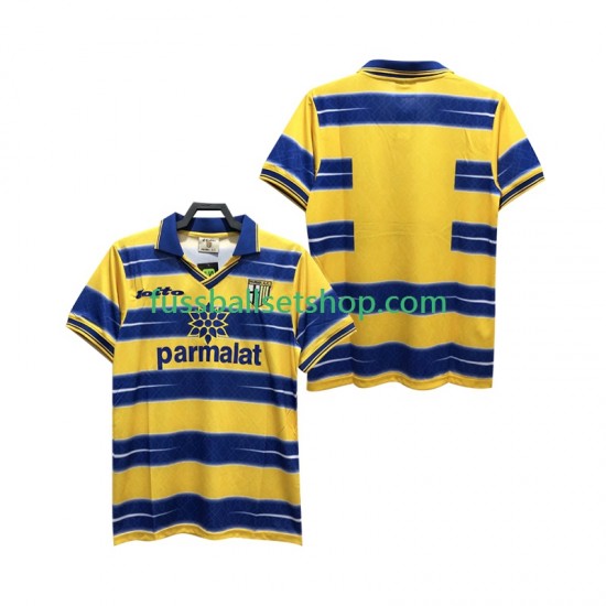 Günstige Fußball Trikotsatz Parma Retro Herren Heimtrikot 1998 1999 Kurzarm