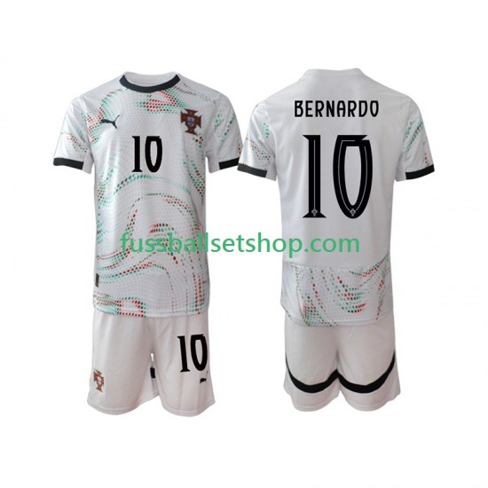 Günstige Fußball Trikotsatz Portugal Bernardo Silva 10 Kinder Auswärtstrikot 2025-2026 Kurzarm
