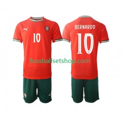 Günstige Fußball Trikotsatz Portugal Bernardo Silva 10 Kinder Heimtrikot 2025-2026 Kurzarm