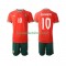 Günstige Fußball Trikotsatz Portugal Bernardo Silva 10 Kinder Heimtrikot 2025-2026 Kurzarm