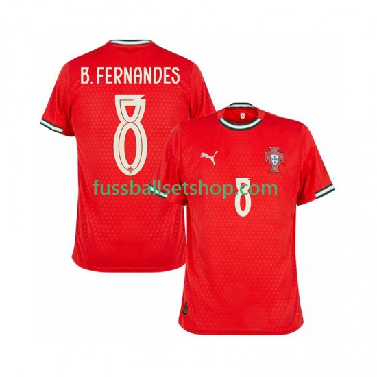 Günstige Fußball Trikotsatz Portugal Bruno Fernandes 8 Herren Heimtrikot 2025-2026 Kurzarm