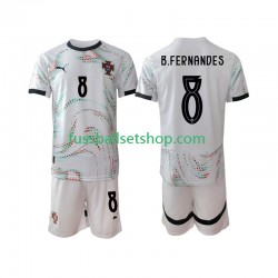 Günstige Fußball Trikotsatz Portugal Bruno Fernandes 8 Kinder Auswärtstrikot 2025-2026 Kurzarm