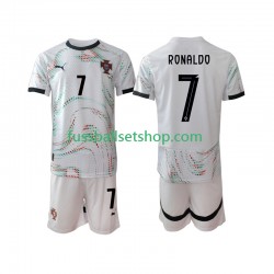 Günstige Fußball Trikotsatz Portugal Cristiano Ronaldo 7 Kinder Auswärtstrikot 2025 Kurzarm