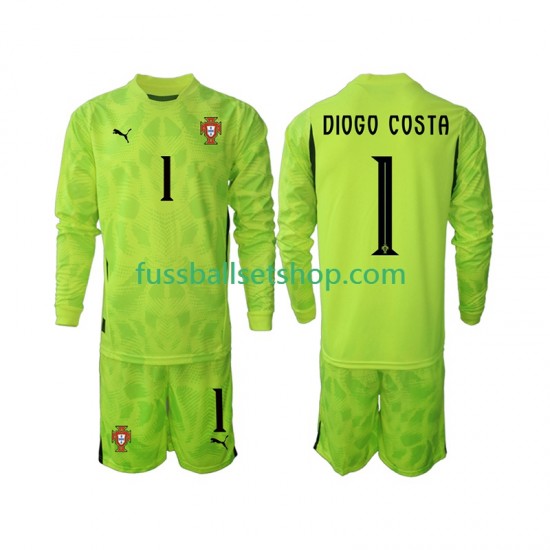 Günstige Fußball Trikotsatz Portugal Diogo Costa 1 Torwart Kinder Heimtrikot 2025 Langarm