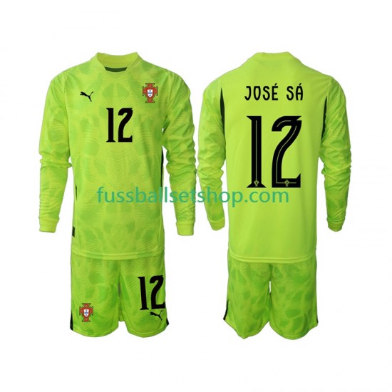 Günstige Fußball Trikotsatz Portugal Jose Sa 12 Torwart Kinder Heimtrikot 2025 Langarm