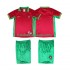 Günstige Fußball Trikotsatz Portugal Retro Kinder Heimtrikot 1998 Kurzarm