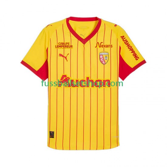 Günstige Fußball Trikotsatz RC Lens Herren Heimtrikot 2025-2026 Kurzarm