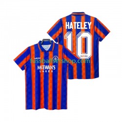 Günstige Fußball Trikotsatz Rangers HATELEY 10 1993 Retro Herren Auswärtstrikot 1994 Kurzarm