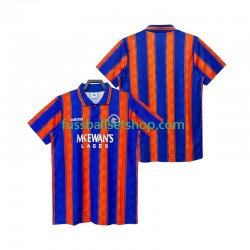 Günstige Fußball Trikotsatz Rangers 1993 Retro Herren Auswärtstrikot 1994 Kurzarm