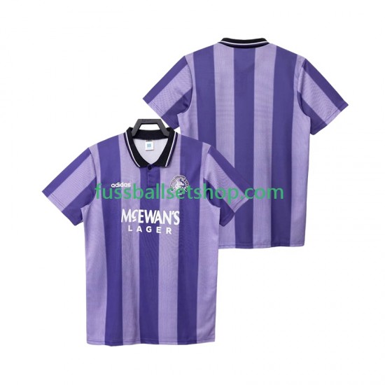 Günstige Fußball Trikotsatz Rangers 1993 Retro Herren Ausweichtrikot 1994 Kurzarm