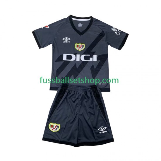 Günstige Fußball Trikotsatz Rayo Vallecano Kinder Ausweichtrikot 2024-2025 Kurzarm