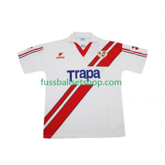 Günstige Fußball Trikotsatz Rayo Vallecano 1997 Retro Herren Heimtrikot 1998 Kurzarm