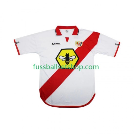 Günstige Fußball Trikotsatz Rayo Vallecano 2000 2001 Retro Herren Heimtrikot Kurzarm