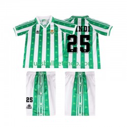 Günstige Fußball Trikotsatz Betis Sevilla FINIDI 25 1996 1997 Retro Kinder Heimtrikot Kurzarm