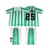 Günstige Fußball Trikotsatz Betis Sevilla FINIDI 25 1996 1997 Retro Kinder Heimtrikot Kurzarm