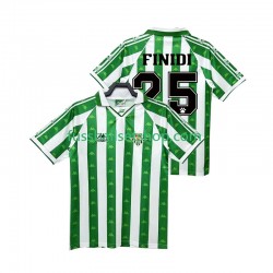 Günstige Fußball Trikotsatz Betis Sevilla FINIDI 25 1996 1997 Retro Herren Heimtrikot Kurzarm