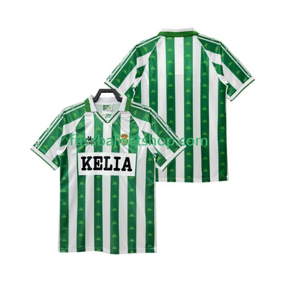 Günstige Fußball Trikotsatz Betis Sevilla 1995 1996 Retro Herren Heimtrikot Kurzarm