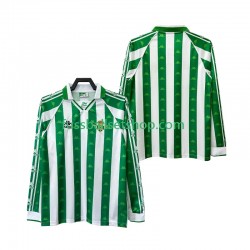 Günstige Fußball Trikotsatz Betis Sevilla 1996 1997 Retro Herren Heimtrikot Langarm