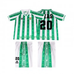 Günstige Fußball Trikotsatz Betis Sevilla Tomas Olias 20 1996 1997 Retro Kinder Heimtrikot Kurzarm