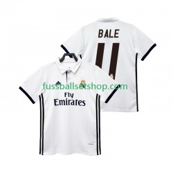 Günstige Fußball Trikotsatz Real Madrid BALE 11 2017 2018 Retro Herren Heimtrikot Kurzarm