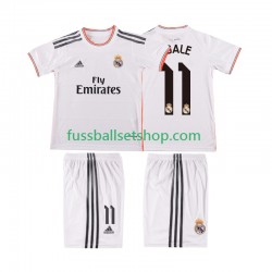 Günstige Fußball Trikotsatz Real Madrid BALE 11 2013 2014 Retro Kinder Heimtrikot Kurzarm