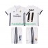Günstige Fußball Trikotsatz Real Madrid BALE 11 2016 2017 Retro Kinder Heimtrikot Kurzarm