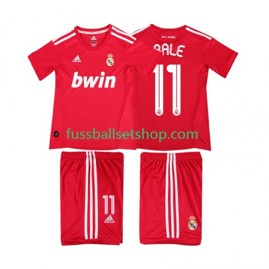 Günstige Fußball Trikotsatz Real Madrid BALE 11 2012 Retro Kinder Ausweichtrikot 2011 Kurzarm