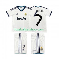Günstige Fußball Trikotsatz Real Madrid Cristiano Ronaldo 7 2012 2013 Retro Kinder Heimtrikot Kurzarm
