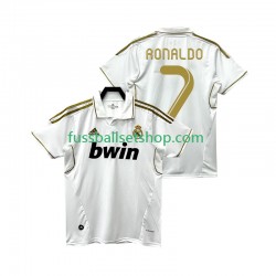 Günstige Fußball Trikotsatz Real Madrid Cristiano Ronaldo 7 2012 Retro Herren Heimtrikot 2011 Kurzarm