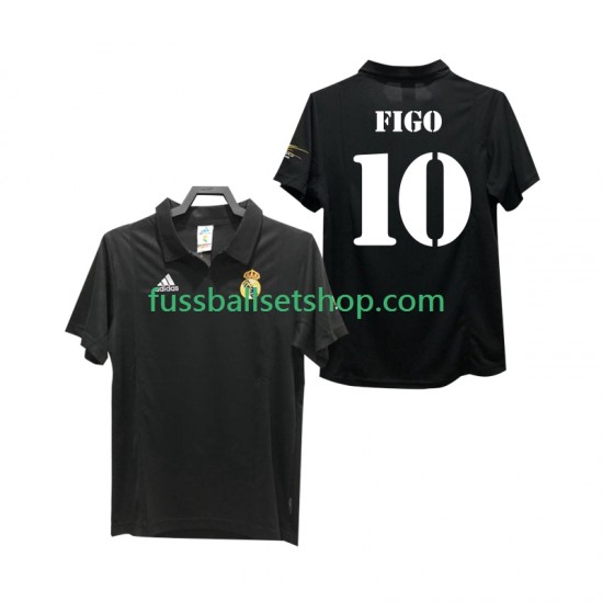 Günstige Fußball Trikotsatz Real Madrid FIGO 10 2003 Retro Herren Auswärtstrikot 2002 Kurzarm