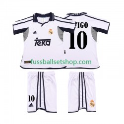 Günstige Fußball Trikotsatz Real Madrid FIGO 10 2001 Retro Kinder Heimtrikot 2002 Kurzarm