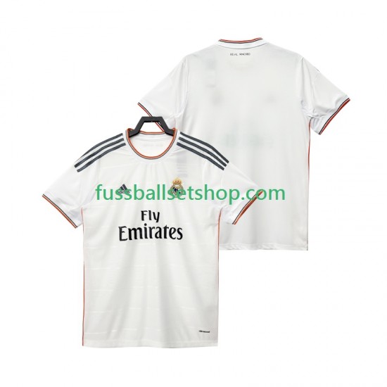 Günstige Fußball Trikotsatz Real Madrid 2013 2014 Retro Herren Heimtrikot Kurzarm