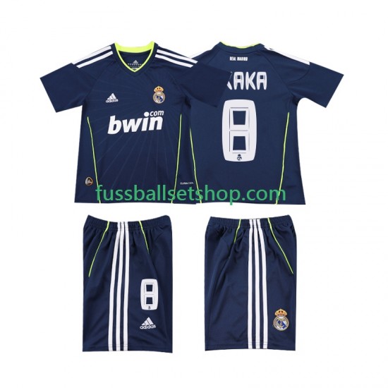 Günstige Fußball Trikotsatz Real Madrid KAKA 8 Retro Kinder Auswärtstrikot 2011 2010 Kurzarm