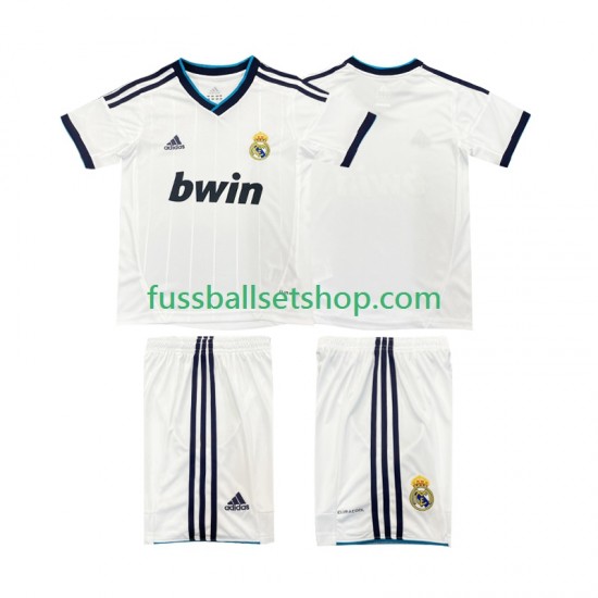 Günstige Fußball Trikotsatz Real Madrid 2012 2013 Retro Kinder Heimtrikot Kurzarm