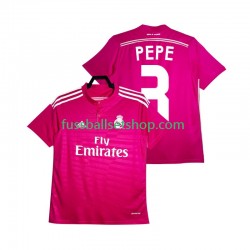 Günstige Fußball Trikotsatz Real Madrid PEPE 3 2014 2015 Retro Herren Auswärtstrikot Kurzarm