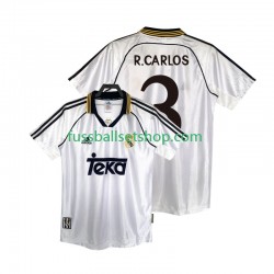 Günstige Fußball Trikotsatz Real Madrid R.CARLOS 3 2000 Retro Herren Heimtrikot 1998 Kurzarm