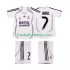 Günstige Fußball Trikotsatz Real Madrid RAUL 7 2007 Retro Kinder Heimtrikot 2006 Kurzarm