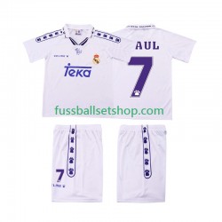 Günstige Fußball Trikotsatz Real Madrid RAUL 7 1996 Retro Kinder Heimtrikot 1994 Kurzarm