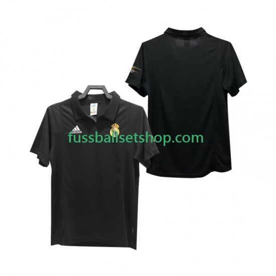 Günstige Fußball Trikotsatz Real Madrid 2003 Retro Herren Auswärtstrikot 2002 Kurzarm