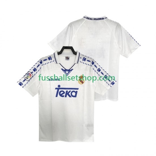 Günstige Fußball Trikotsatz Real Madrid 1996 1997 Retro Herren Heimtrikot Kurzarm