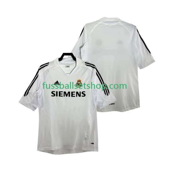 Günstige Fußball Trikotsatz Real Madrid 2005 Retro Herren Heimtrikot 2006 Kurzarm