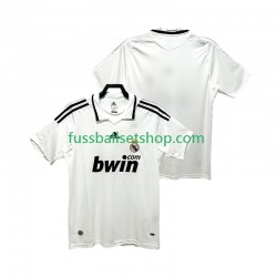 Günstige Fußball Trikotsatz Real Madrid 2009 Retro Herren Heimtrikot 2008 Kurzarm