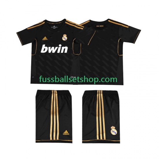 Günstige Fußball Trikotsatz Real Madrid 2012 Retro Kinder Auswärtstrikot 2011 Kurzarm