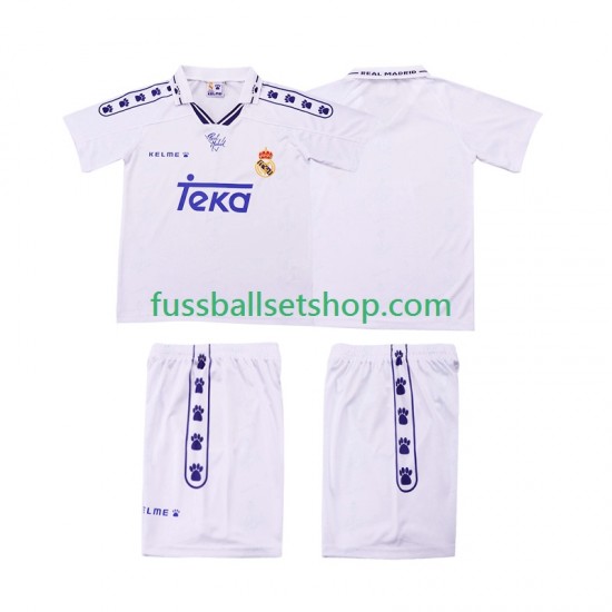 Günstige Fußball Trikotsatz Real Madrid 1996 Retro Kinder Heimtrikot 1994 Kurzarm