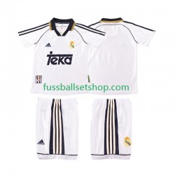 Günstige Fußball Trikotsatz Real Madrid 2000 Retro Kinder Heimtrikot 1998 Kurzarm
